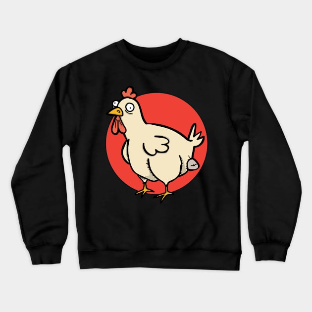 Pollo loco Crewneck Sweatshirt by Damcart